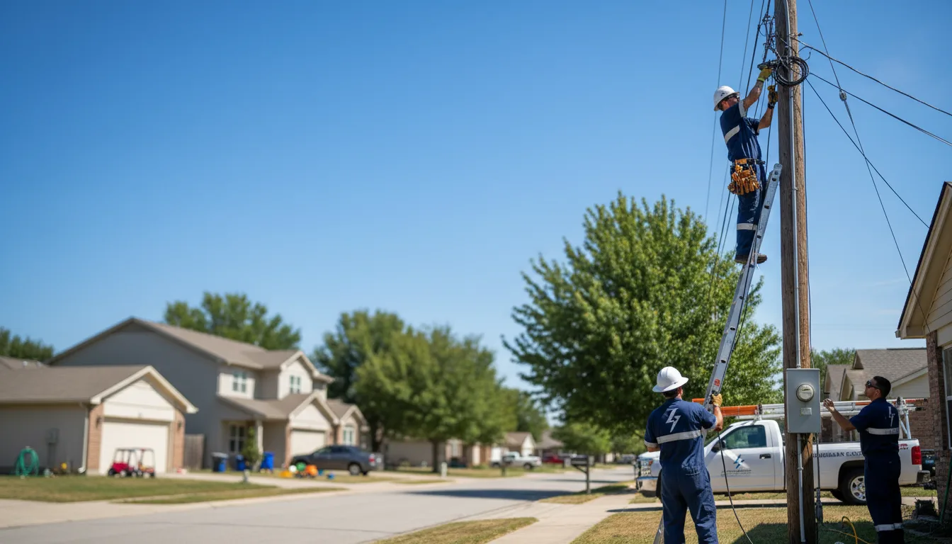 Residential electrician providing installation services in Wakarusa, KS